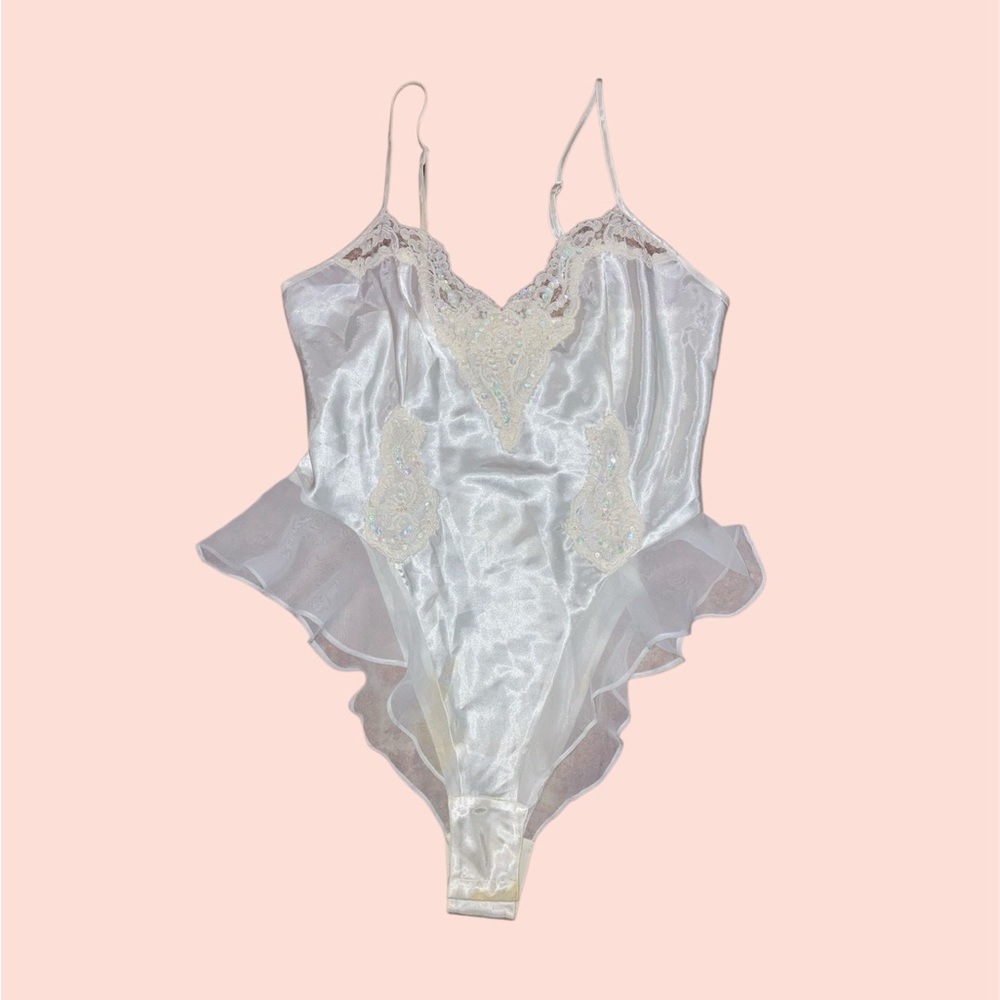 Vintage White Teddy Bodysuit